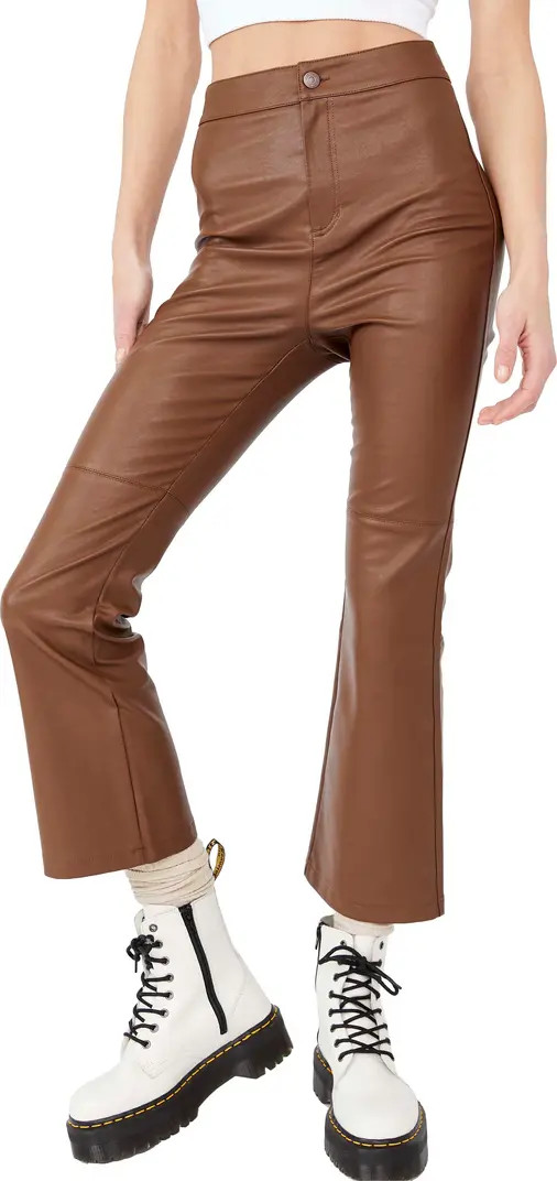 Sasha Crop Faux Leather Pants | Nordstrom