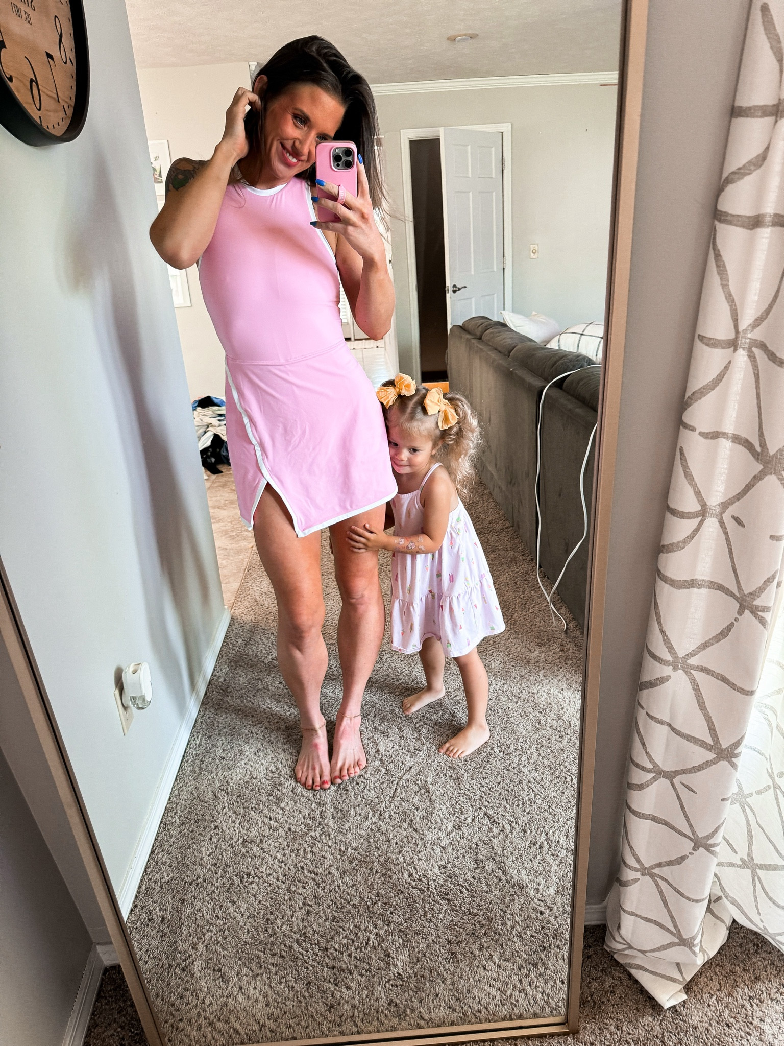 Matching pink dresses for todays vibes 💖 | activewear dresses for women | Target summer dresses for toddlers 
#summervibes #girlygirls #toddlerstyle #outfitlook #stylediary 

#LTKKids #LTKSeasonal #LTKFindsUnder50