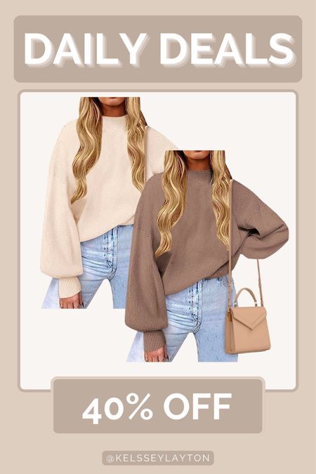 Amazon daily deal, cozy sweater on sale 

#LTKfindsunder50 #LTKSeasonal #LTKsalealert