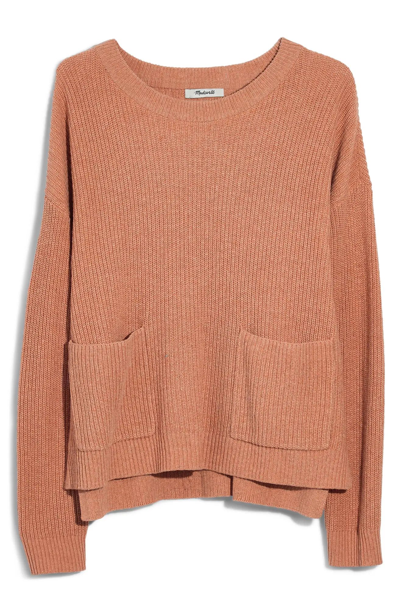Women's Madewell Patch Pocket Pullover Sweater | Nordstrom