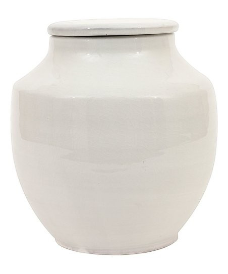 White Terra-Cotta Planter | Zulily