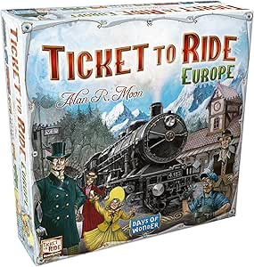 Ticket to Ride Europe Train Board Game for Adults and Family | Ages 8+ | For 2 to 5 players | Ave... | Amazon (US)