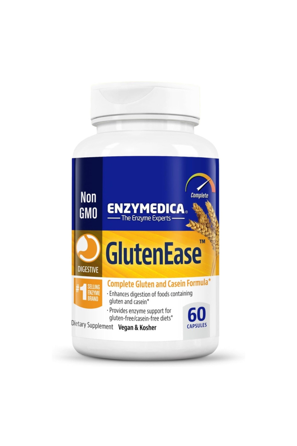 Digestive enzymes - to help digestion. Helps break down grains, pastas, bread and aids with bloating and gas. 