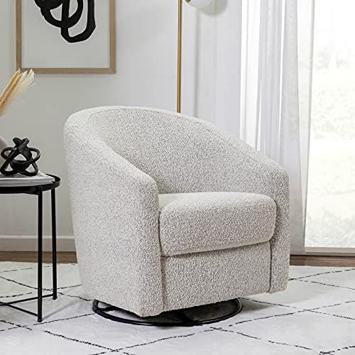 Babyletto Madison Swivel Glider in Black White Boucle, Greenguard Gold and CertiPUR-US Certified | Amazon (US)