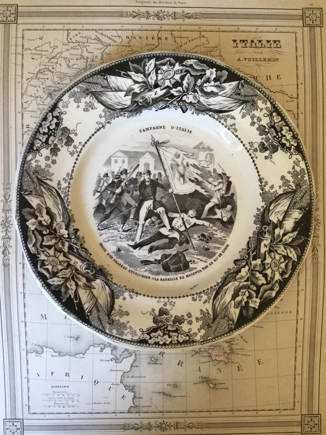 Early 1900s French Talking Plate. Creil Et Montereau - Etsy | Etsy (US)