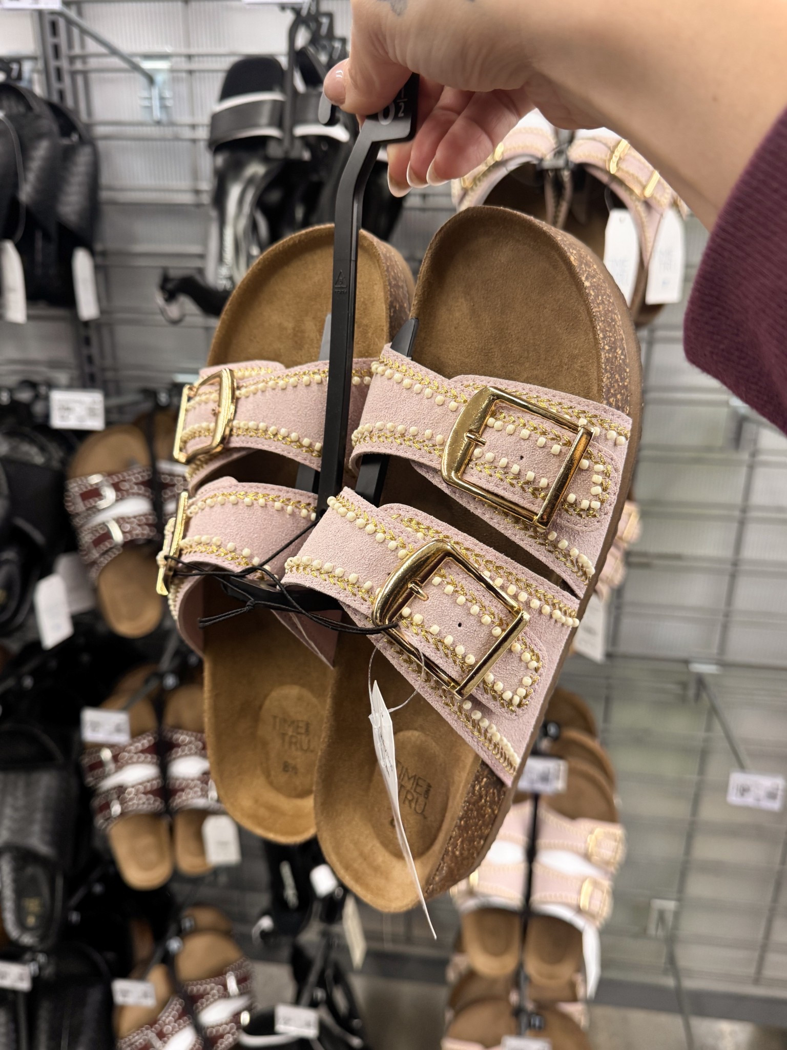 Blush studded buckle sandals from Walmart 💕 The prettiest little summer sandal and under $25.

#LTKMidsize #LTKootd #LTKSpringSale