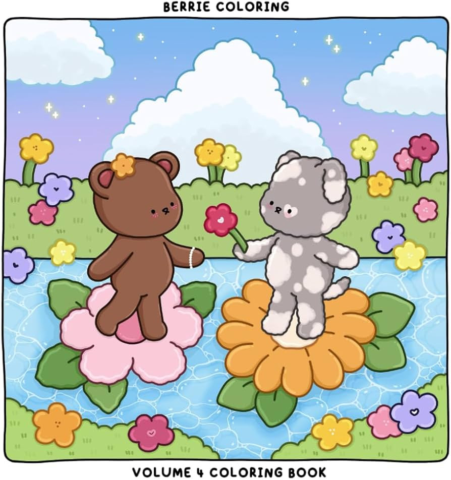 Berrie Coloring Volume 4: Cute and Cozy Coloring Book for Adults & Kids Featuring Easy to Color A... | Amazon (US)