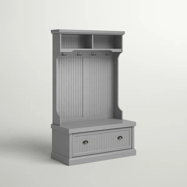 Carmel Hall Tree 40'' Wide with Bench and Shoe Storage | Wayfair North America