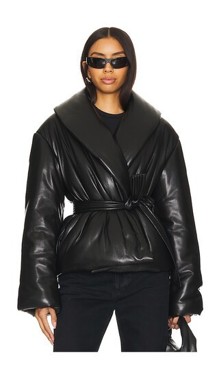 Lovers and Friends Alex Faux Leather Jacket in Black. - size L | Revolve Clothing (Global)