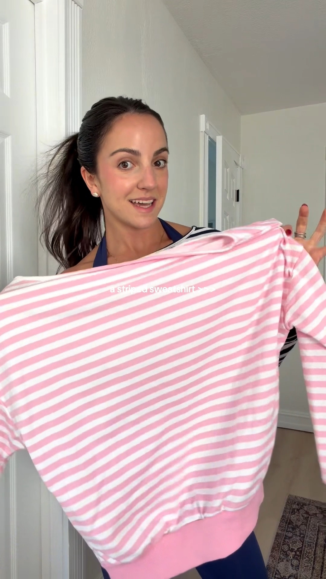 Love this affordable activewear set from Amazon with the matching striped sweatshirt! Small in set, medium in sweatshirt  

#LTKfitnessgoals #LTKootd #LTKFindsUnder50