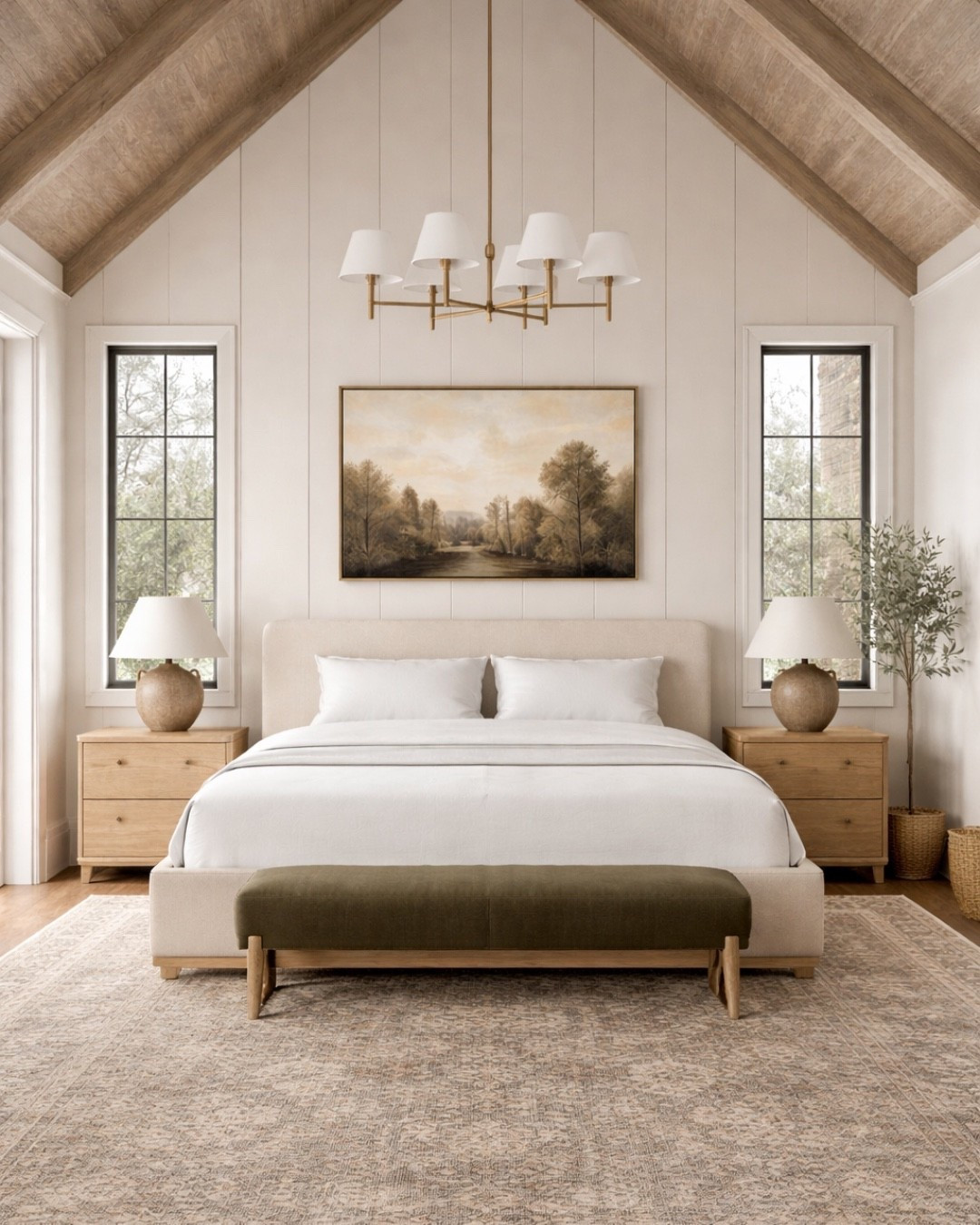 A neutral, warm, and serene bedroom space! 

#LTKHome