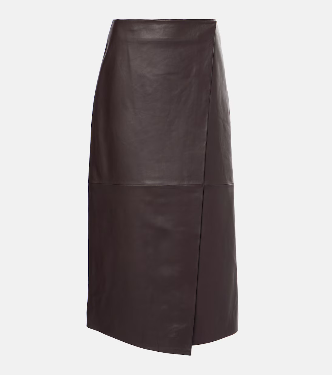 Hedi leather wrap skirt | Mytheresa (INTL)