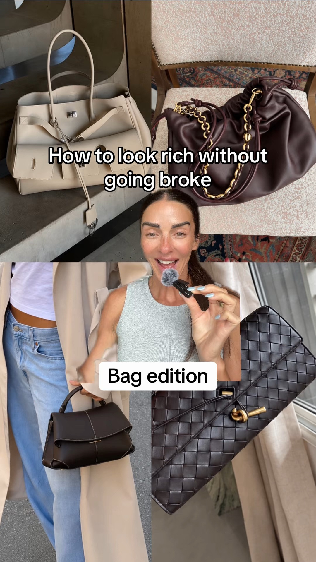 How to look rich without going broke fall bag edition.