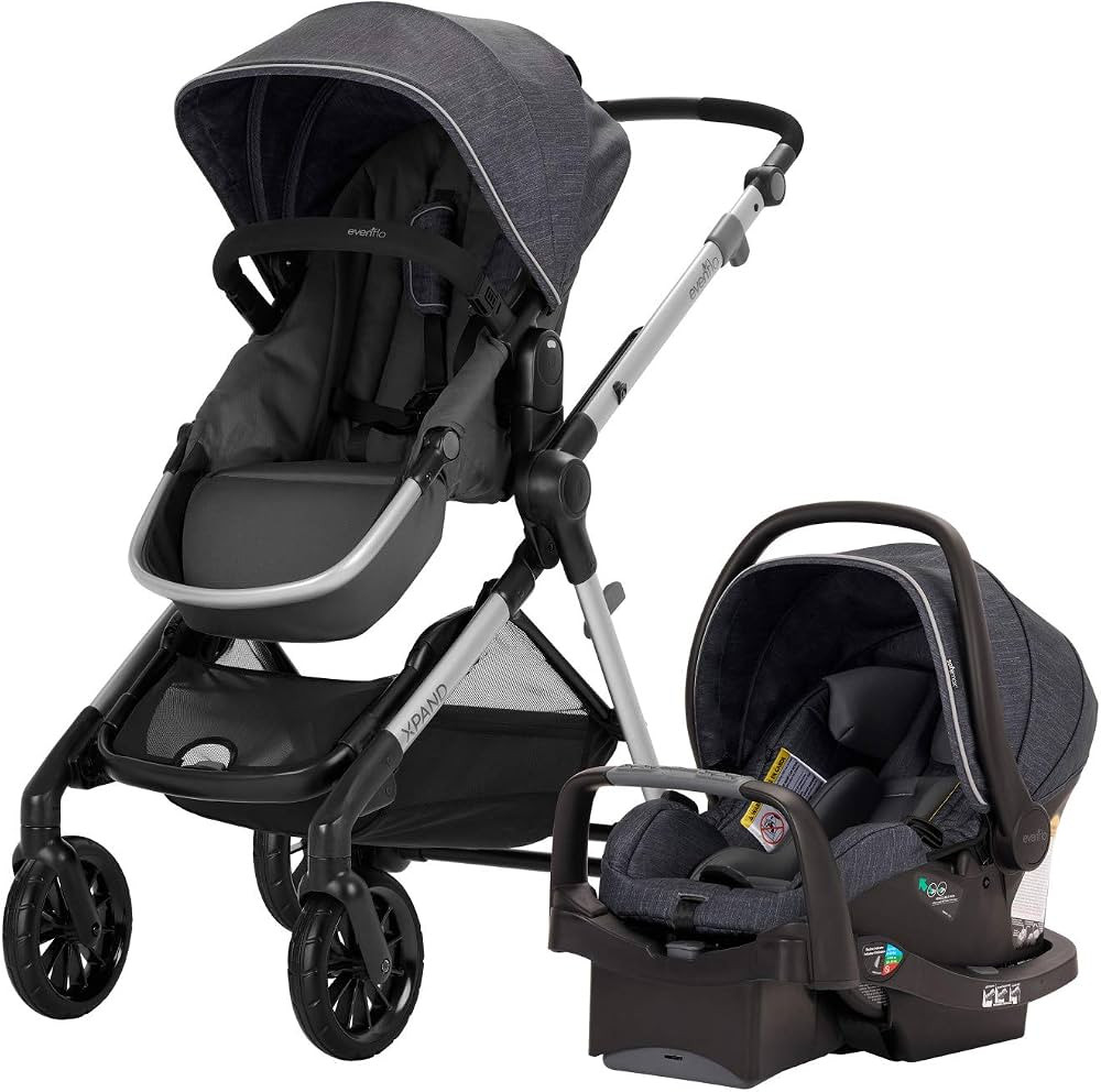 Evenflo Pivot Xpand Modular Travel System with SafeMax Infant Car Seat | Amazon (US)