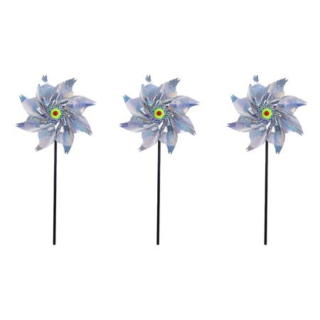 Duretiony Bird Blinder Repellent Pinwheels Keep Birds Away Reflective Pinwheels for Garden Yard Pati | Walmart (US)