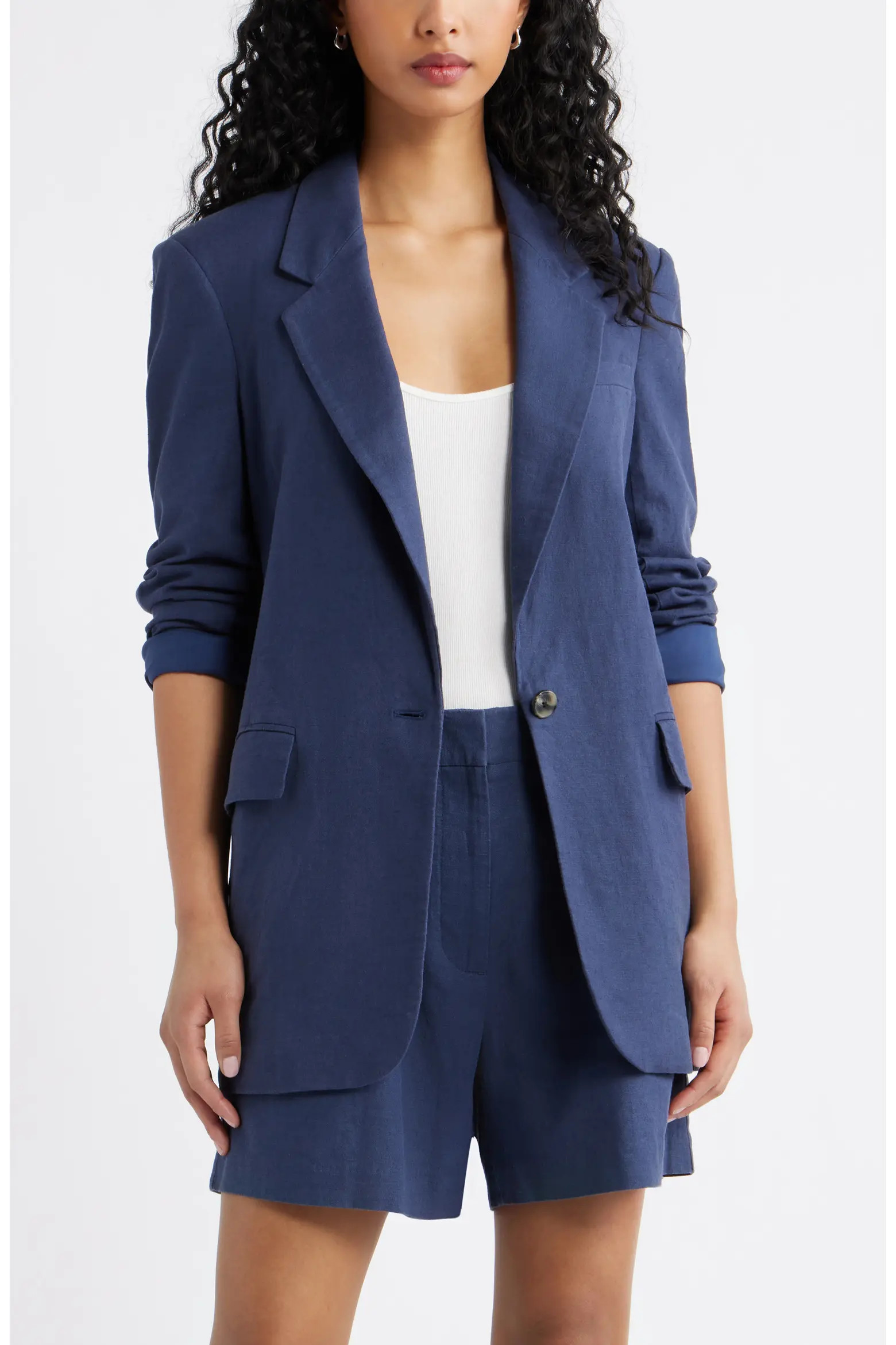 Everyday Linen Blend Blazer (Women) | Nordstrom | Nordstrom