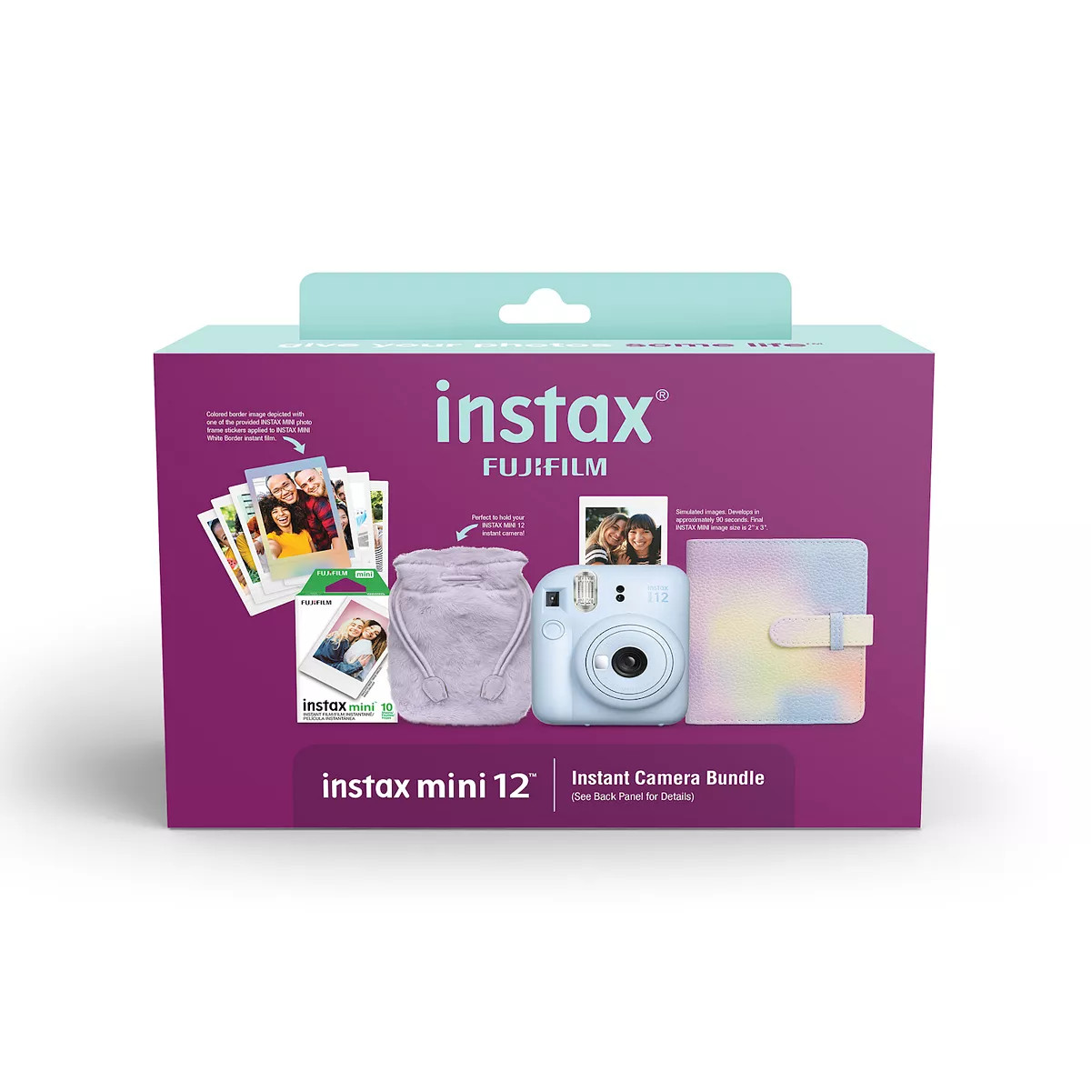 FujiFilm Mini 12 Instant Camera Pastel Blue Holiday Bundle | Kohl's