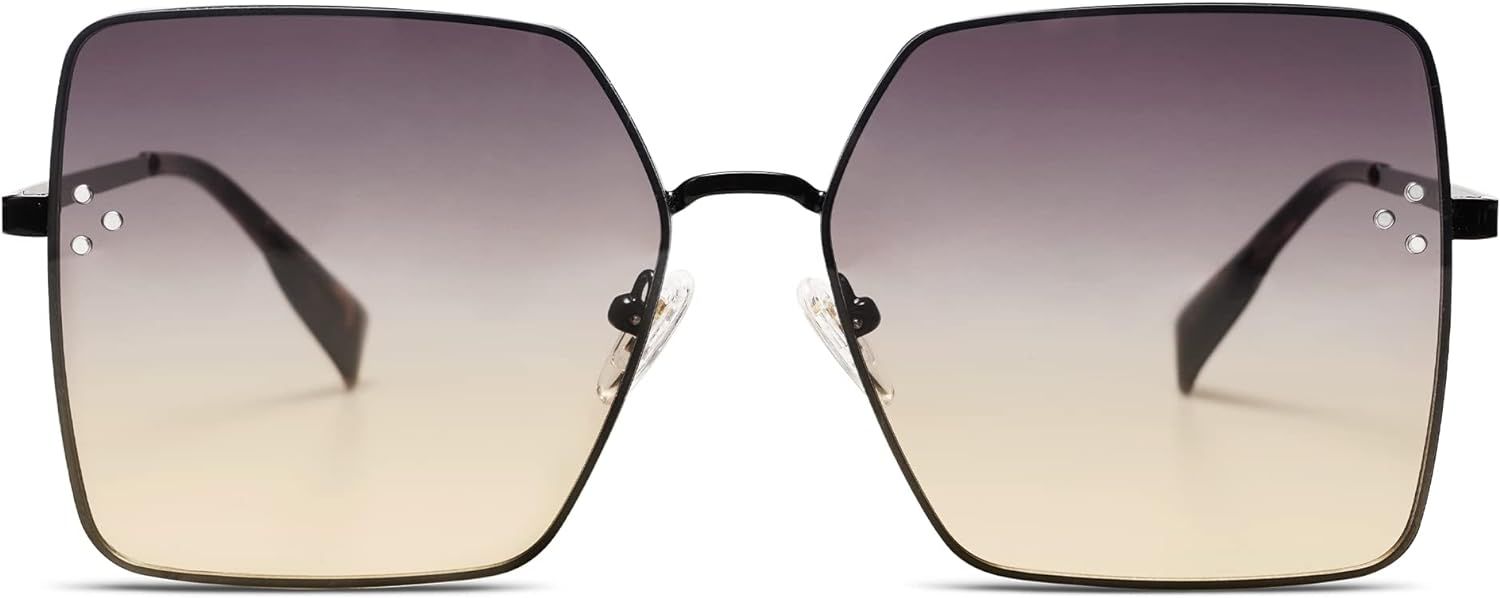 SOJOS Trendy Square Sunglasses Womens Big Oversized Designer Style UV Protection Sunnies Shades S... | Amazon (US)