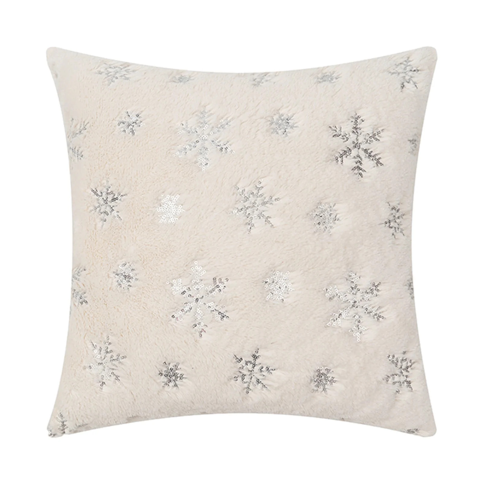 WRKEKC Pillow Christmas Snowflake Pillow Set Sequins Embroidery Cushion Room Living Room Sofa Cus... | Walmart (US)