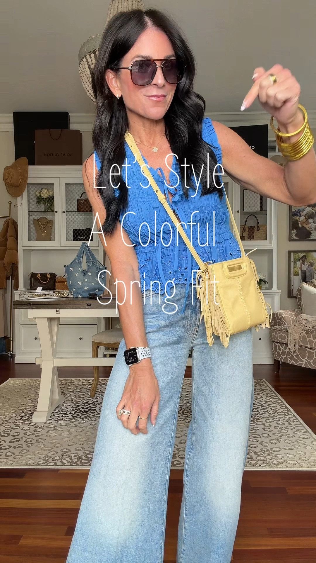 Love these colors together for spring! Wearing a small top
25 denim
@Shopbop 

#LTKootd #LTKSeasonal #LTKOver40