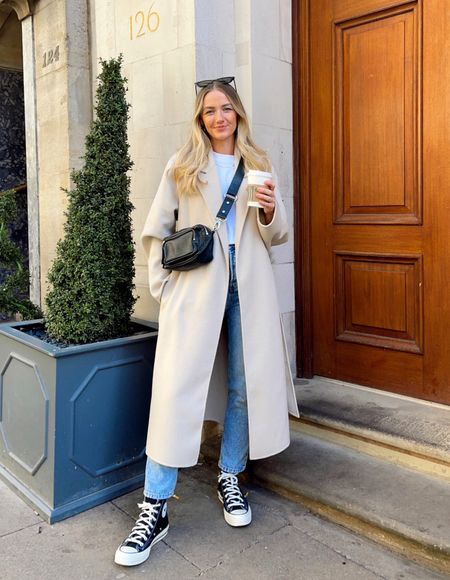 spring outfits are hereee! 
I’m wearing size medium in my mango coat (exact product tagged below) I would say size up if you like a looser fit! My bag is old Topshop but I have shared similar for you 🤍 

#LTKeurope #LTKfit