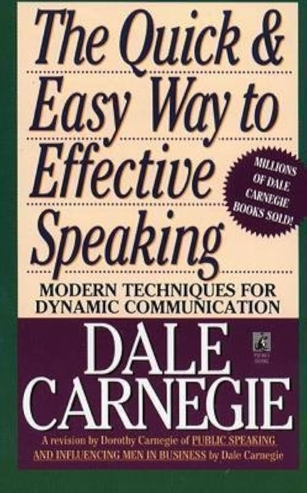 The Quick and Easy Way to Effective Speaking(Paperback) - 2001 Edition | Amazon (US)