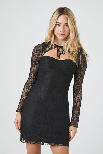 Lace Cutout Sweetheart Mini Dress | Forever 21