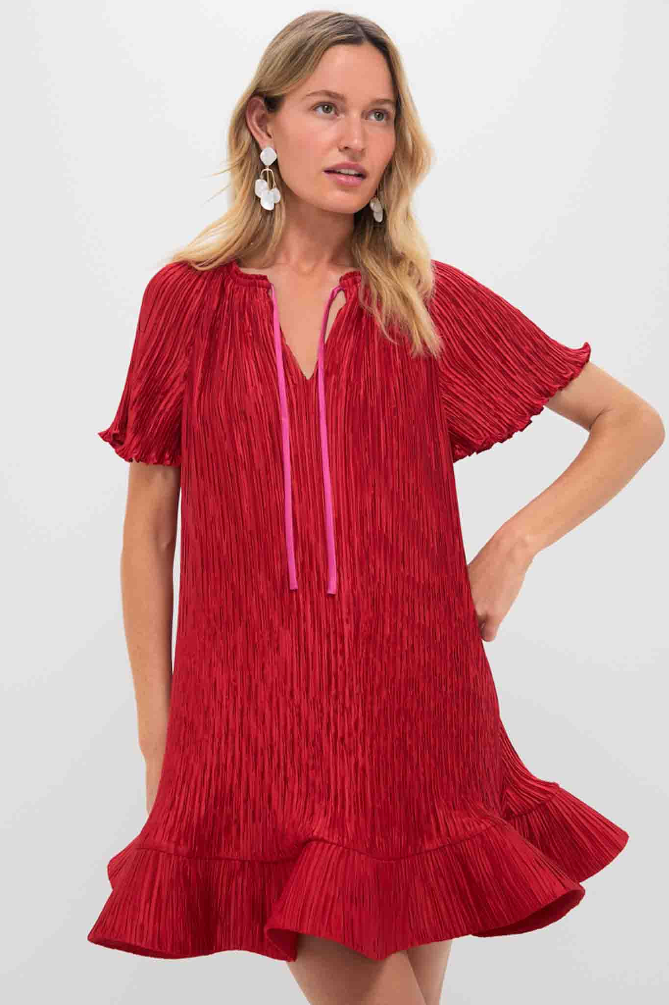 Crimson Multi Venus Mini Dress | Tuckernuck (US)