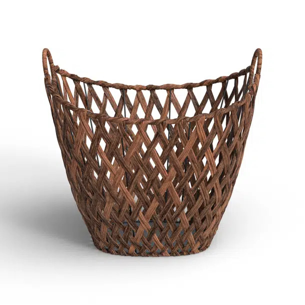 Venora Rattan Basket With Handles 1 | Wayfair North America