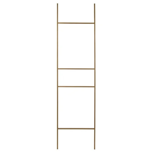 Kate and Laurel Poggi Metal Leaner Ladder Valet, Gold - Walmart.com | Walmart (US)