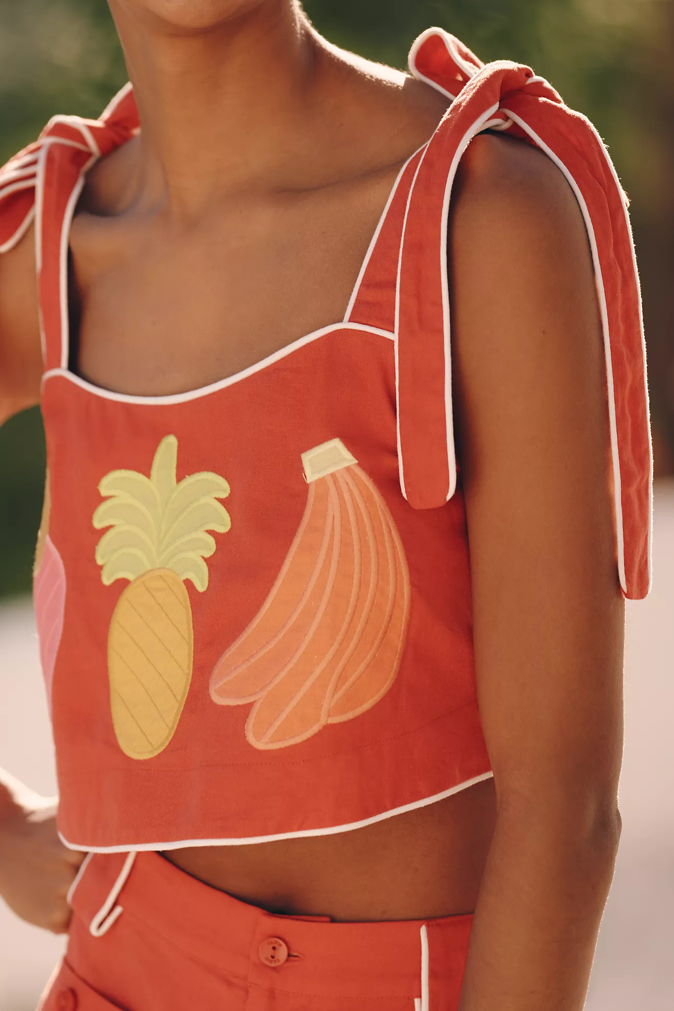 Farm Rio x Anthropologie Embroidered Tank Top | Anthropologie (US)