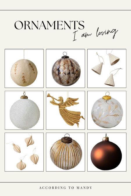 Christmas Ornaments I’m Loving

Home decor, inspo, holidays, seasonal, tree, angel, glass, metal, espresso, wood, ceramic

#LTKHoliday #LTKSeasonal #LTKhome