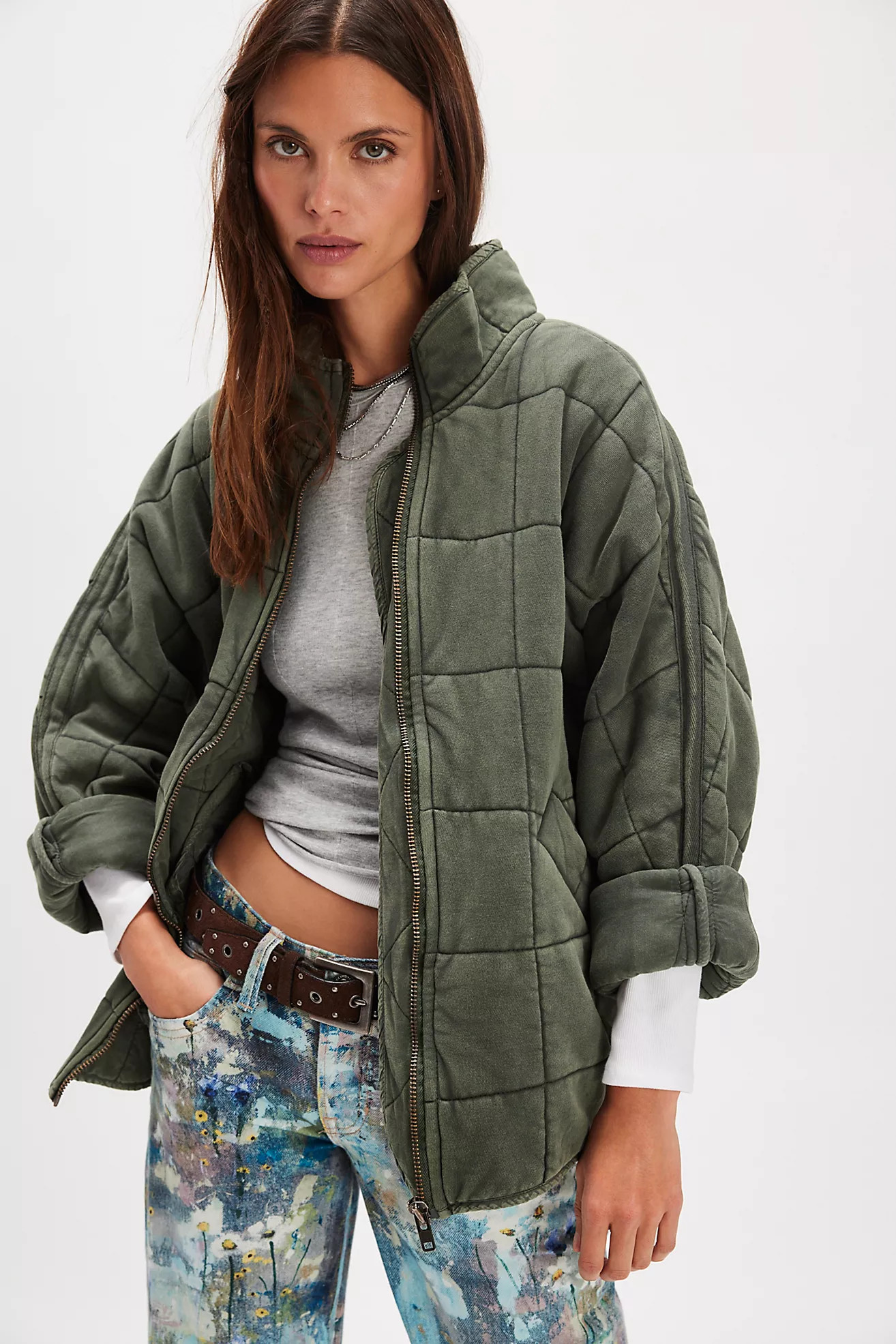 Dolman Quilted Knit Jacket | Free People (UK)