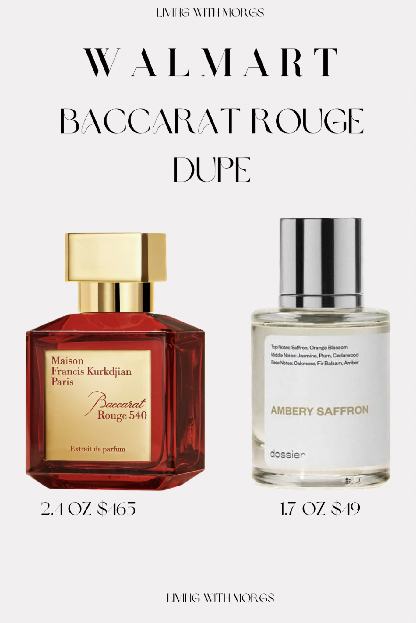 Baccarat Rouge Dupe at Walmart! Bought this perfume for my sister and she loves it! Both are great but one is definitely way more affordable !

#LTKHoliday #LTKGiftGuide #LTKbeauty