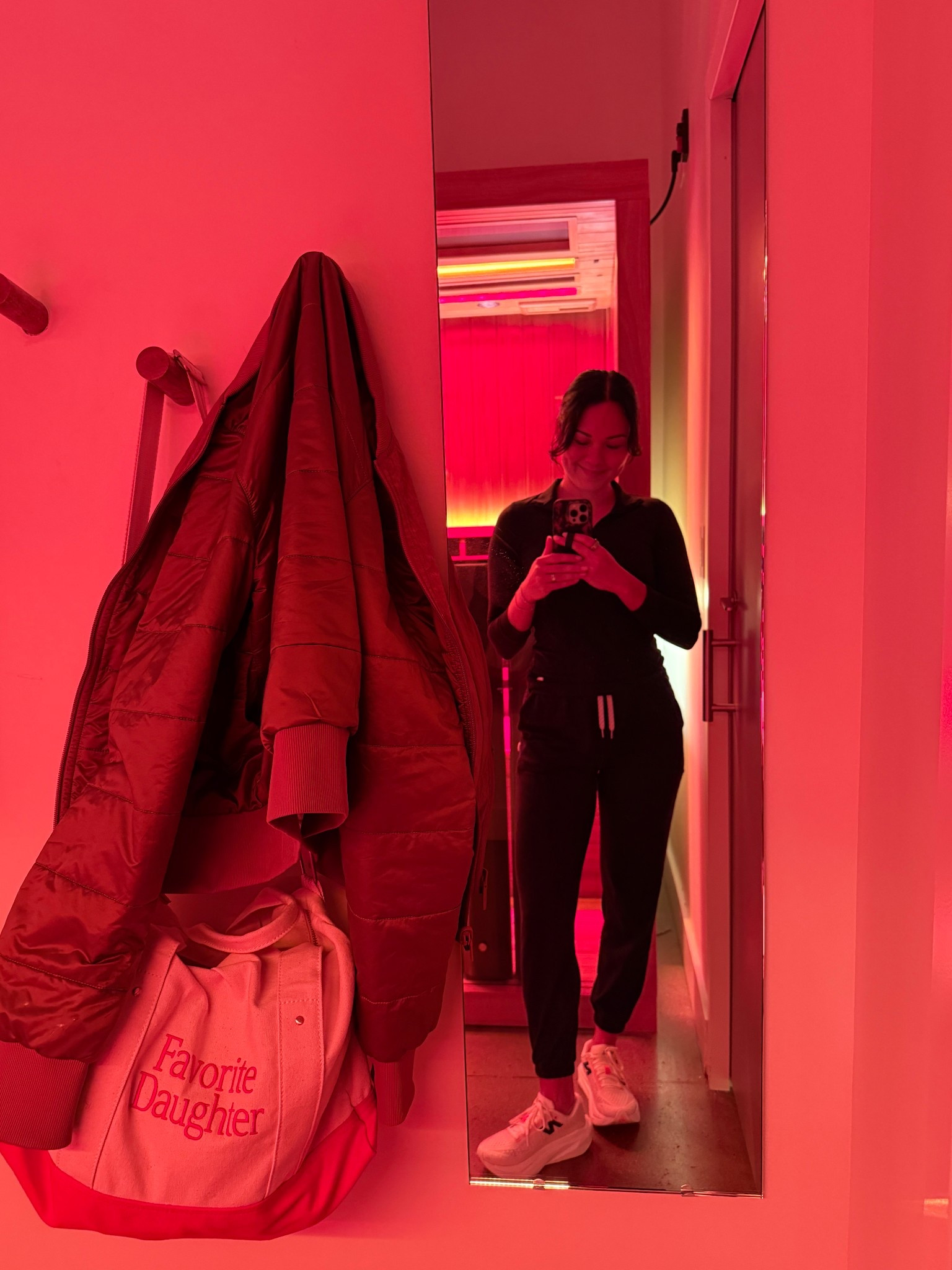 I could wear this outfit every day! Obsessed with the joggers, matching top, cushy running shoes, and cute duffle bag! 

#LTKShoeCrush #LTKItBag #LTKActive