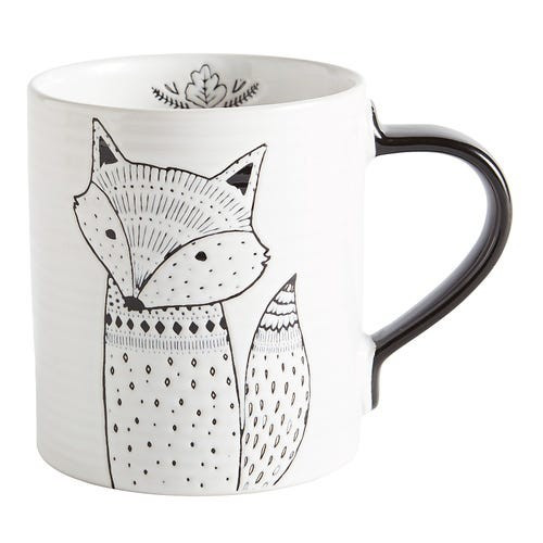 Modern Critter Fox Mug | Pier 1 Imports