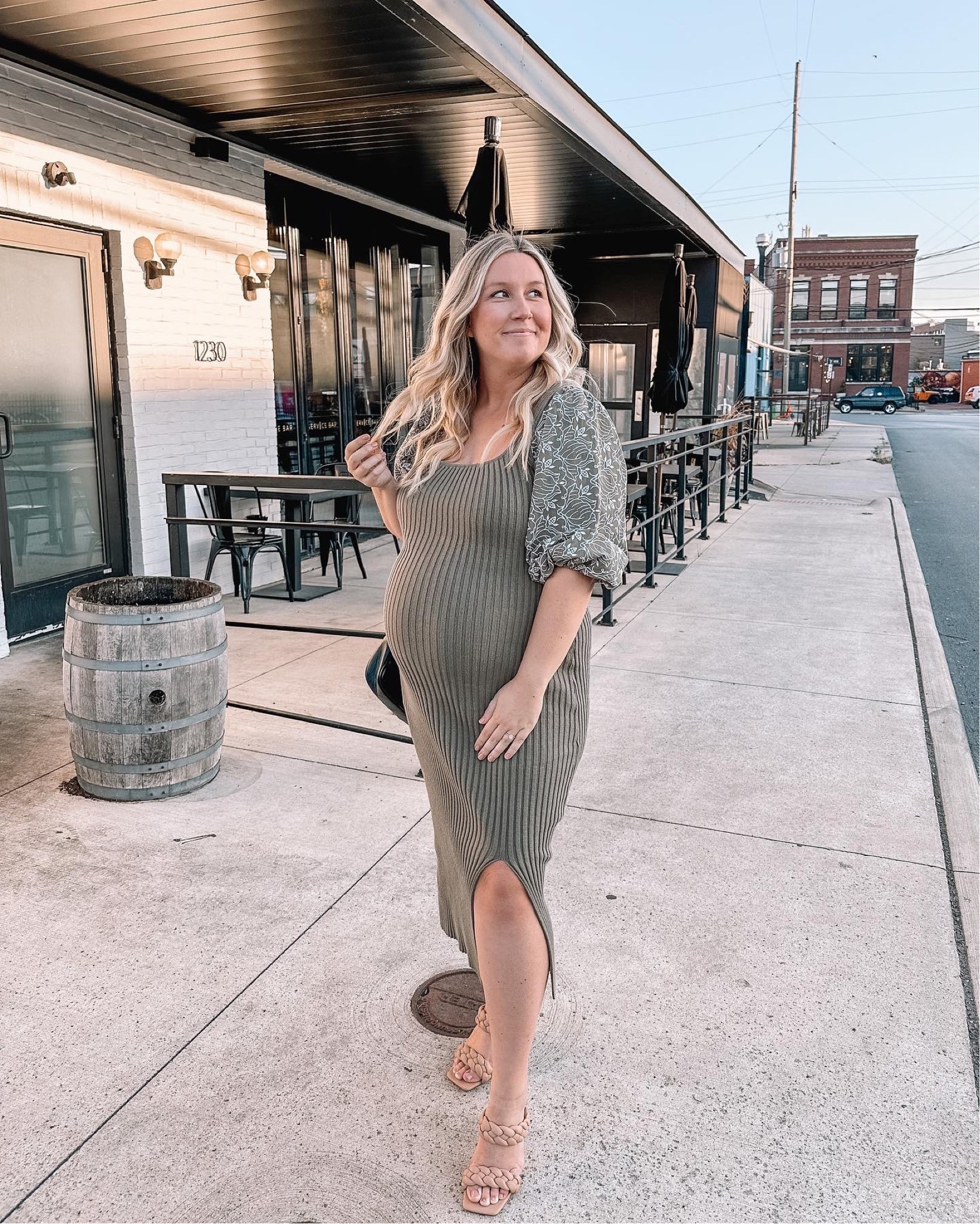 Knit midi dresses are my go-to for fall. This Anthropologie dress is so flattering as a maternity dresses. 

#bumpfashion 

#LTKmidsize #LTKbump #LTKSeasonal