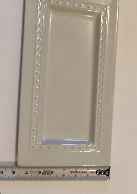Nora Fleming~Y5 Pearl Dot~Rectangle~Bread Tray Platter~Pre Owned  | eBay | eBay US