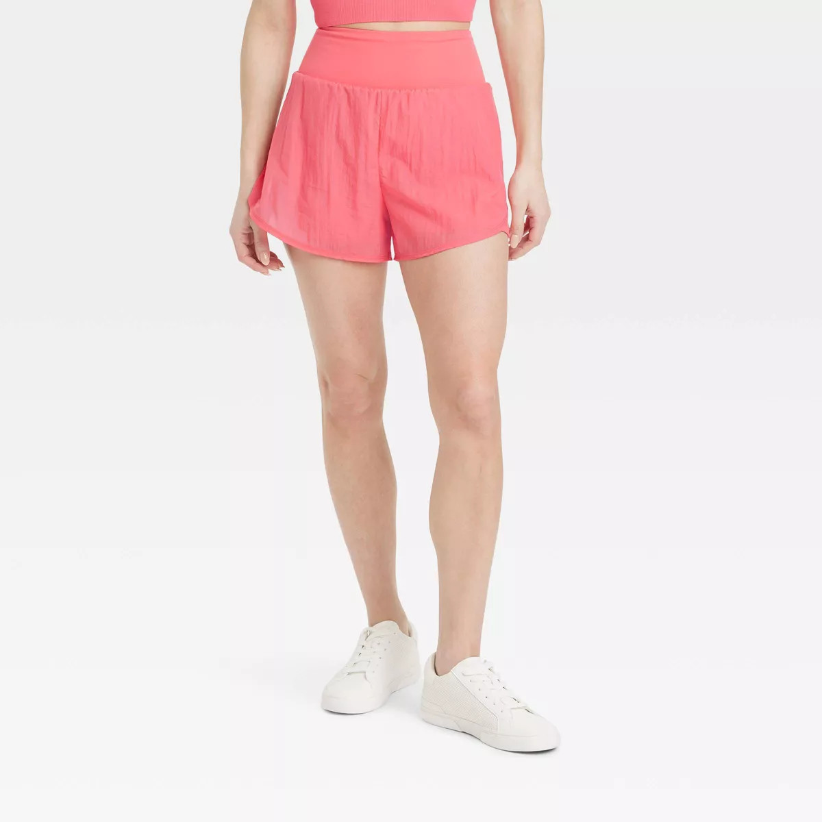 Women's Woven High-Rise 2-in-1 Run Shorts 3" - All In Motion™ | Target