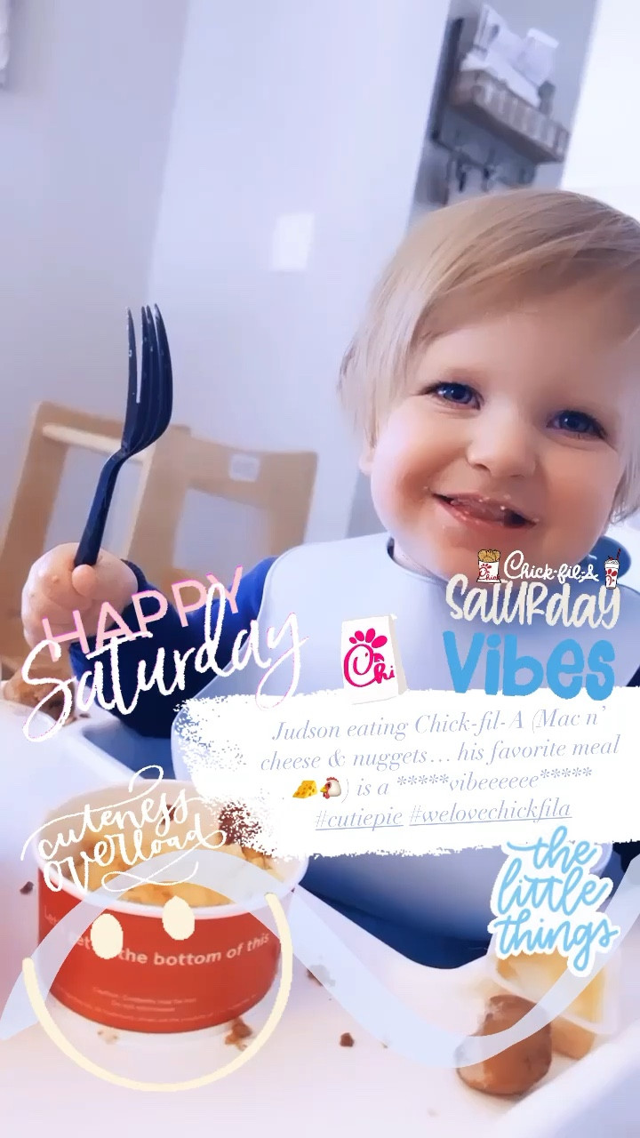 Judson eating Chick-fil-A (Mac n’ cheese & nuggets… his favorite meal 🧀🐔) is a *****vibeeeeee***** 🤣#cutiepie #welovechickfila 🤍

#LTKbaby #LTKfamily