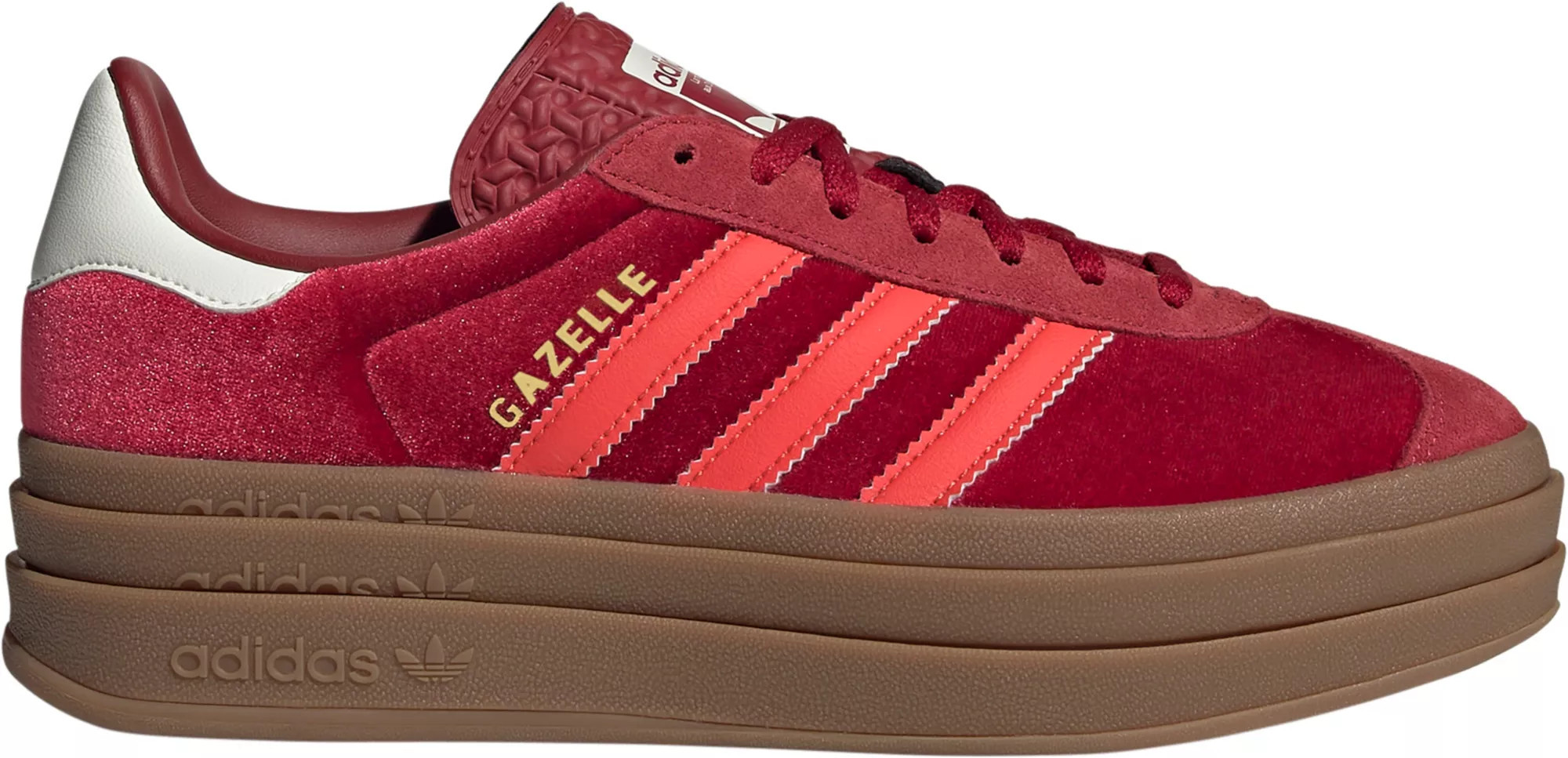 adidas Originals Women's Gazelle Bold Shoes, Size 7.5, Red/Yellow | DICK'S Sporting Goods