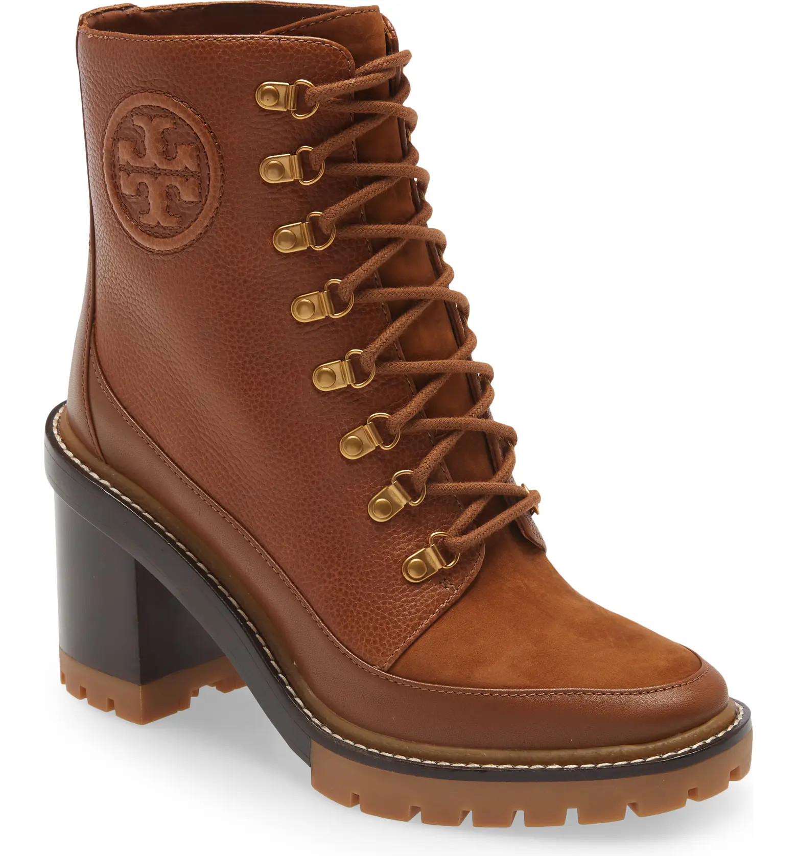 Tory Burch Miller Mixed Materials Lug Sole Boot | Nordstrom | Nordstrom