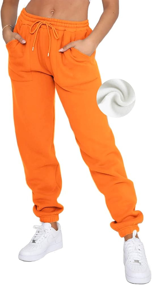 DISCIPBUSH Fleece Sweatpants Women Baggy - Womens Sweatpants Sweats Y2K, Drawstring Sweatpants fo... | Amazon (US)