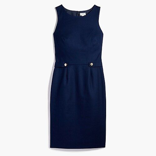 Sheath dress with waist tabs | J.Crew Factory