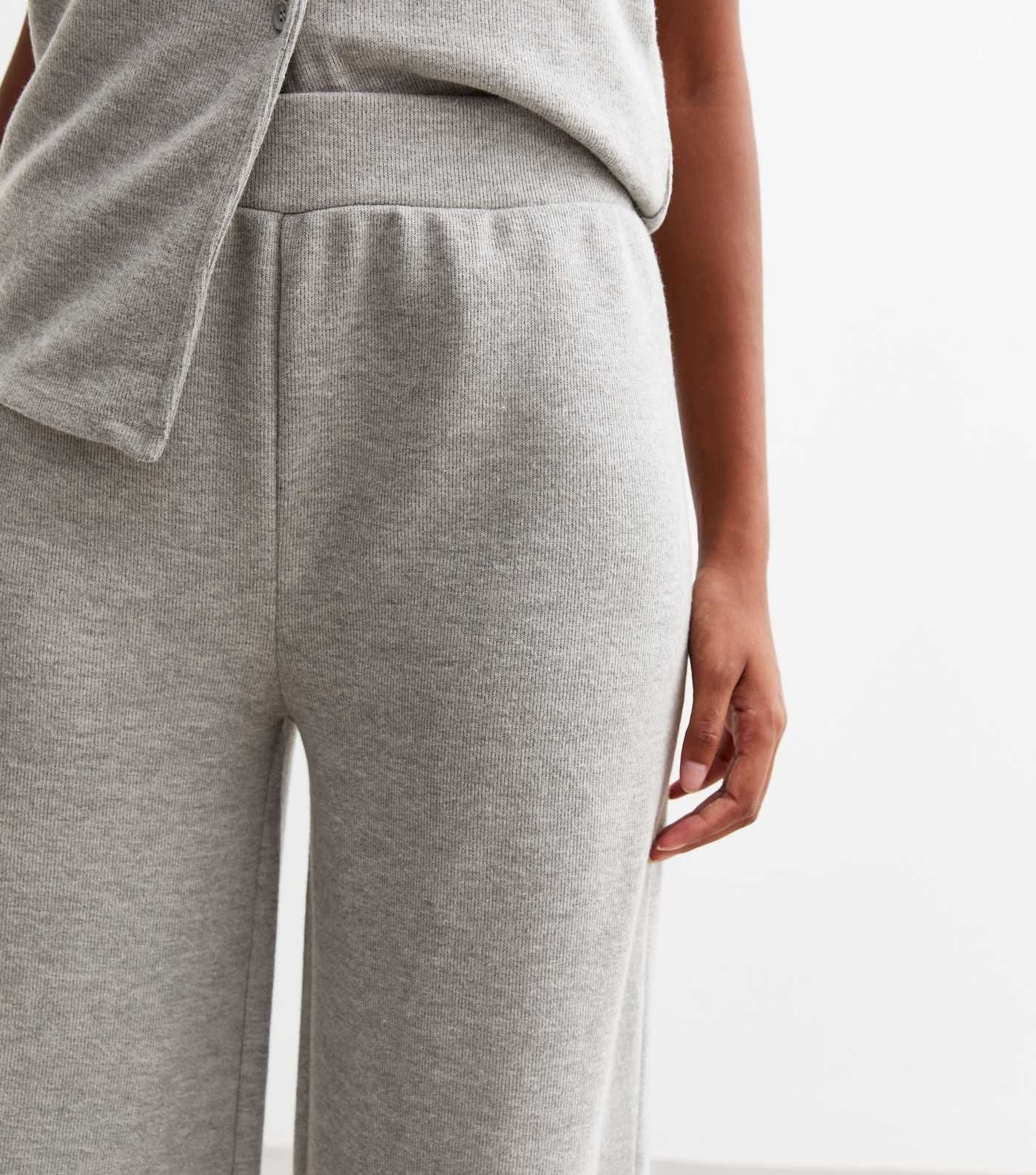 Grey Soft Touch Wide Leg Trousers | New Look | New Look (UK)