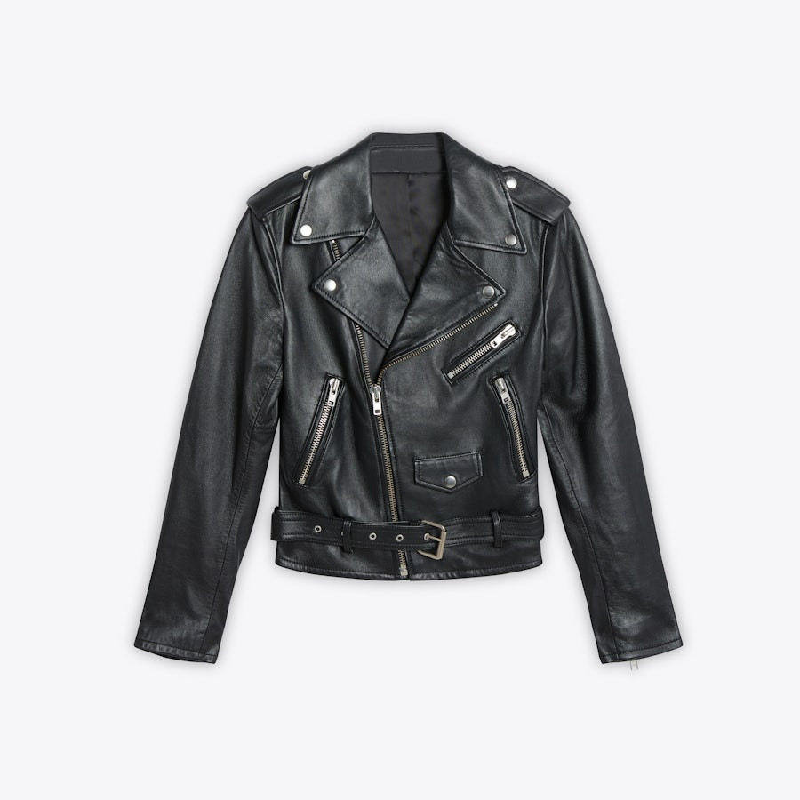Niki Leather Motorcycle Jacket | Italic