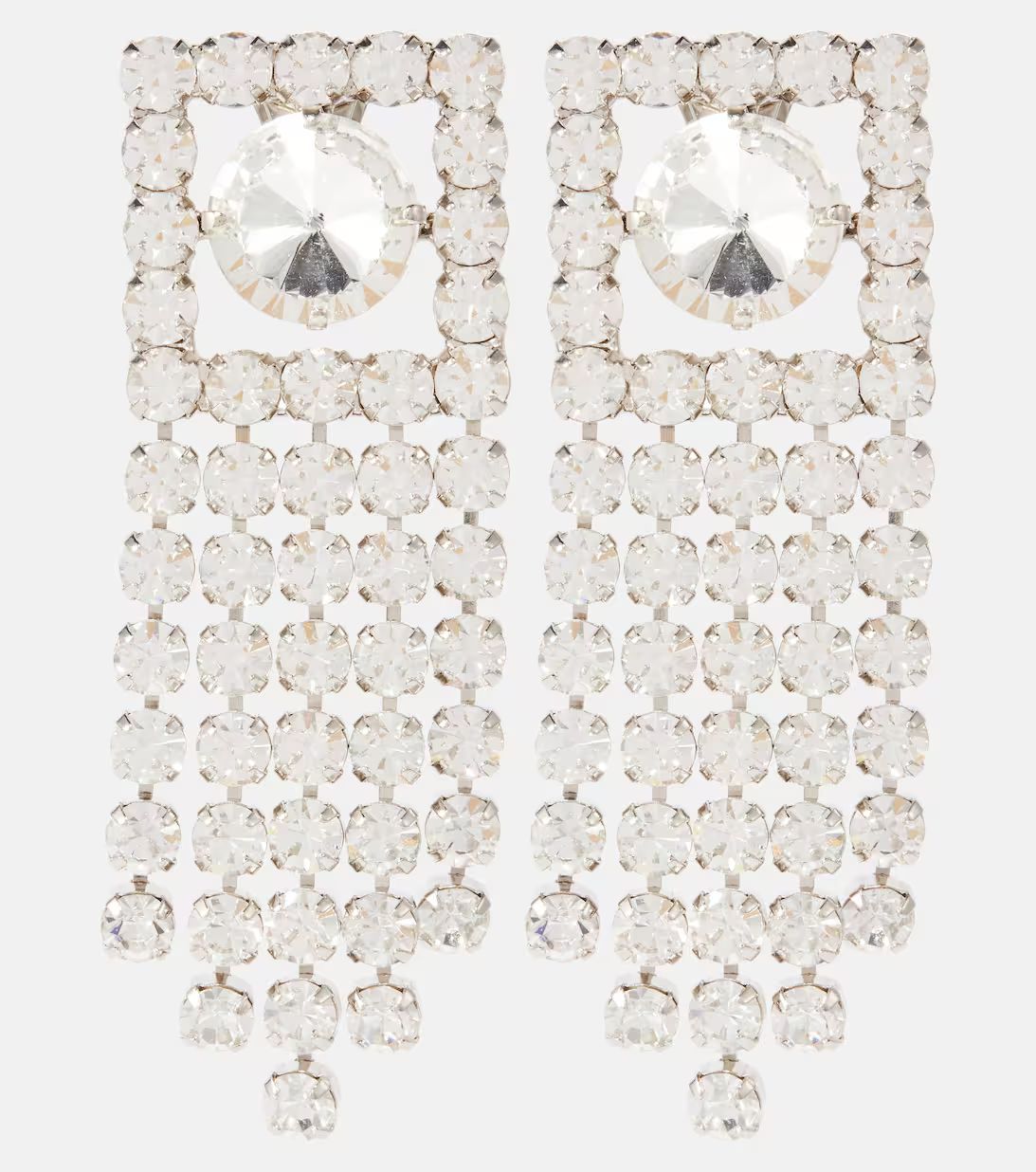 Crystal-embellished drop earrings | Mytheresa (UK)