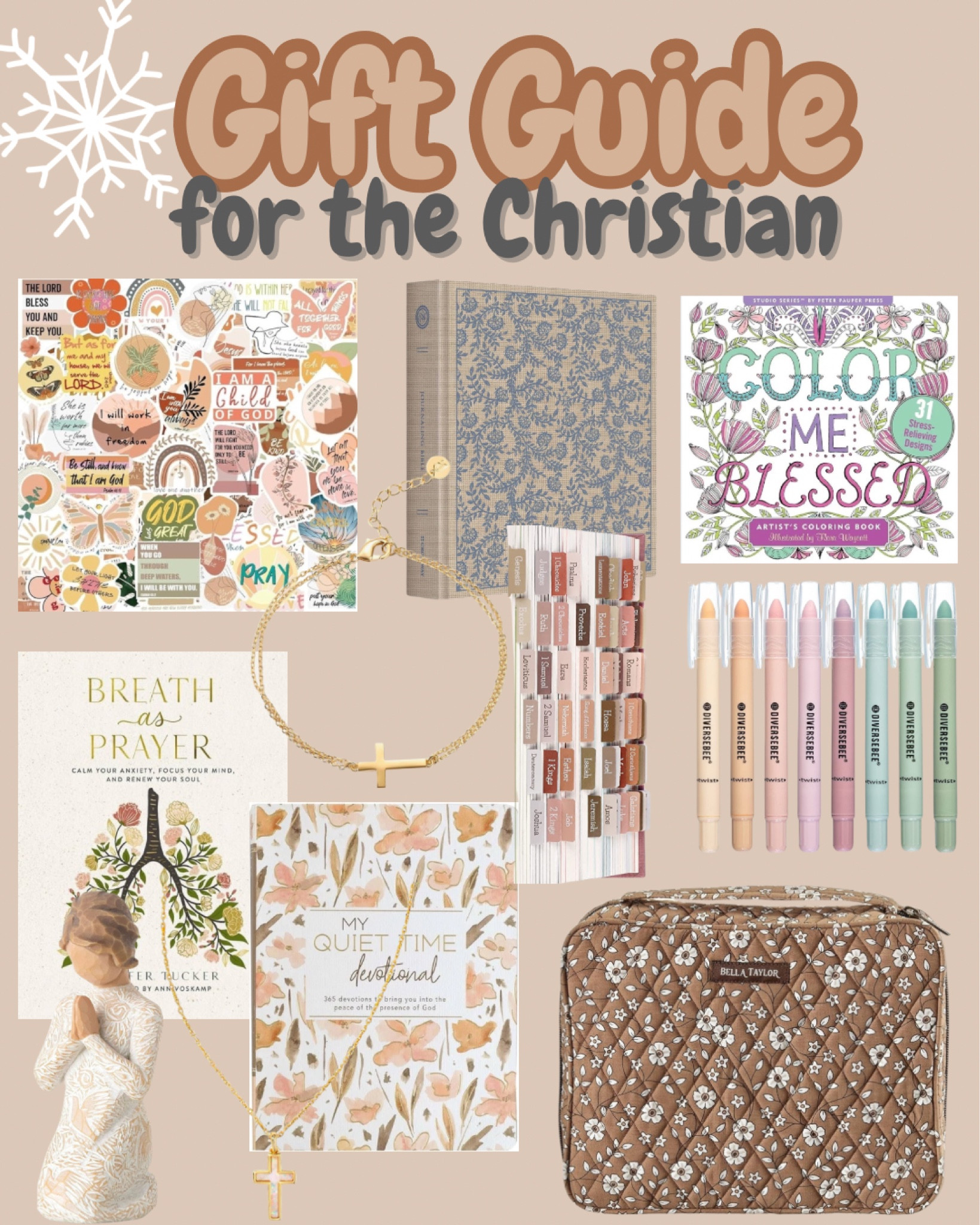 Amazon Christmas gift guide, faith based gifts! 
Gifts for her, amazon gifts, amazon gift guide, gifts for mom, gifts for sister, gift guide for her, Bible, Christmas, Christmas gifts, religious gifts, Christian gifts 
#amazon #amazongiftguide 

#LTKHoliday #LTKGiftGuide #LTKSeasonal