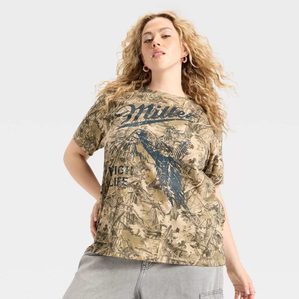 Women's Miller Pheasant Short Sleeve Graphic T-Shirt - Camouflage | Target