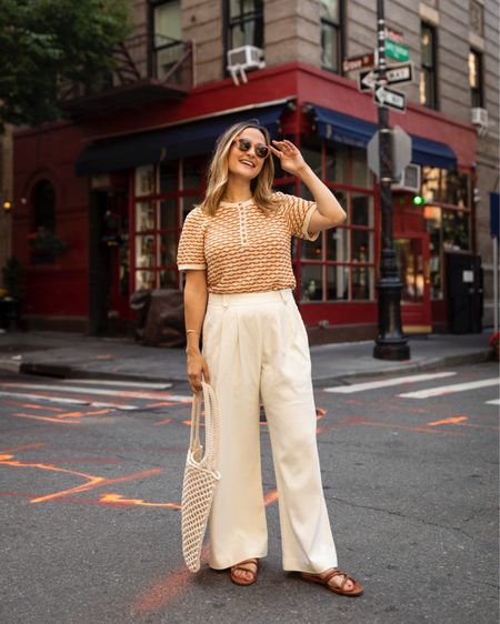 Wide leg pant outfit for spring and summer

#LTKSeasonal